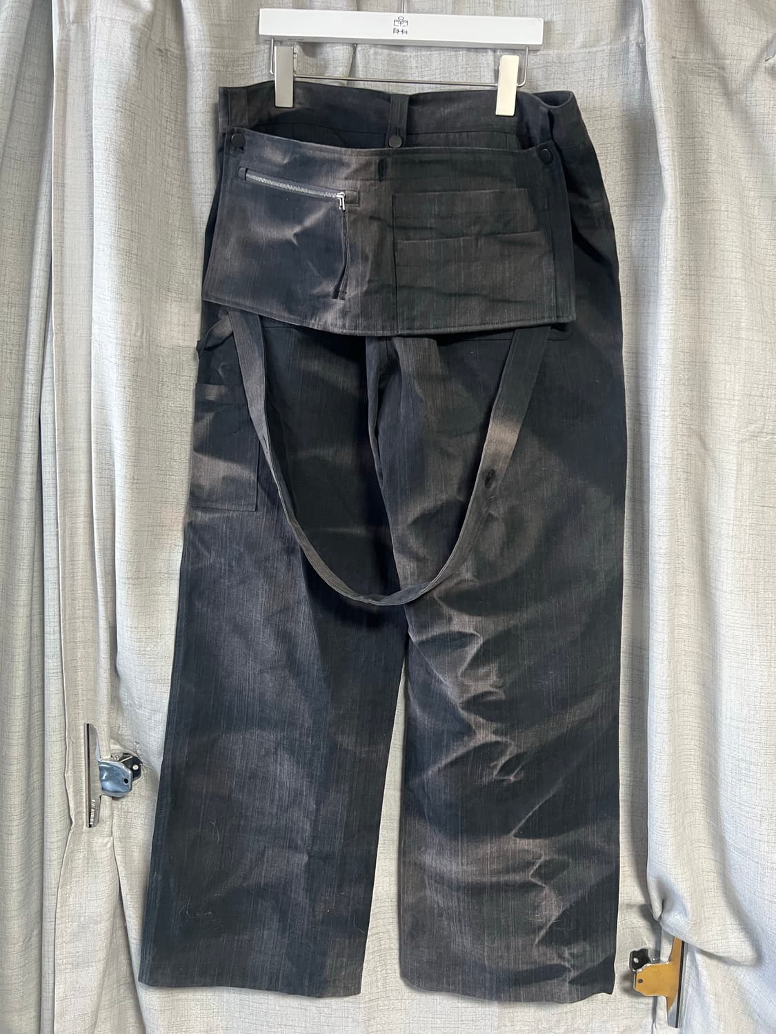 지용킴 JiyongKim 25aw 선블리치 더블니 블랙 XL 사이즈 상품이미지7