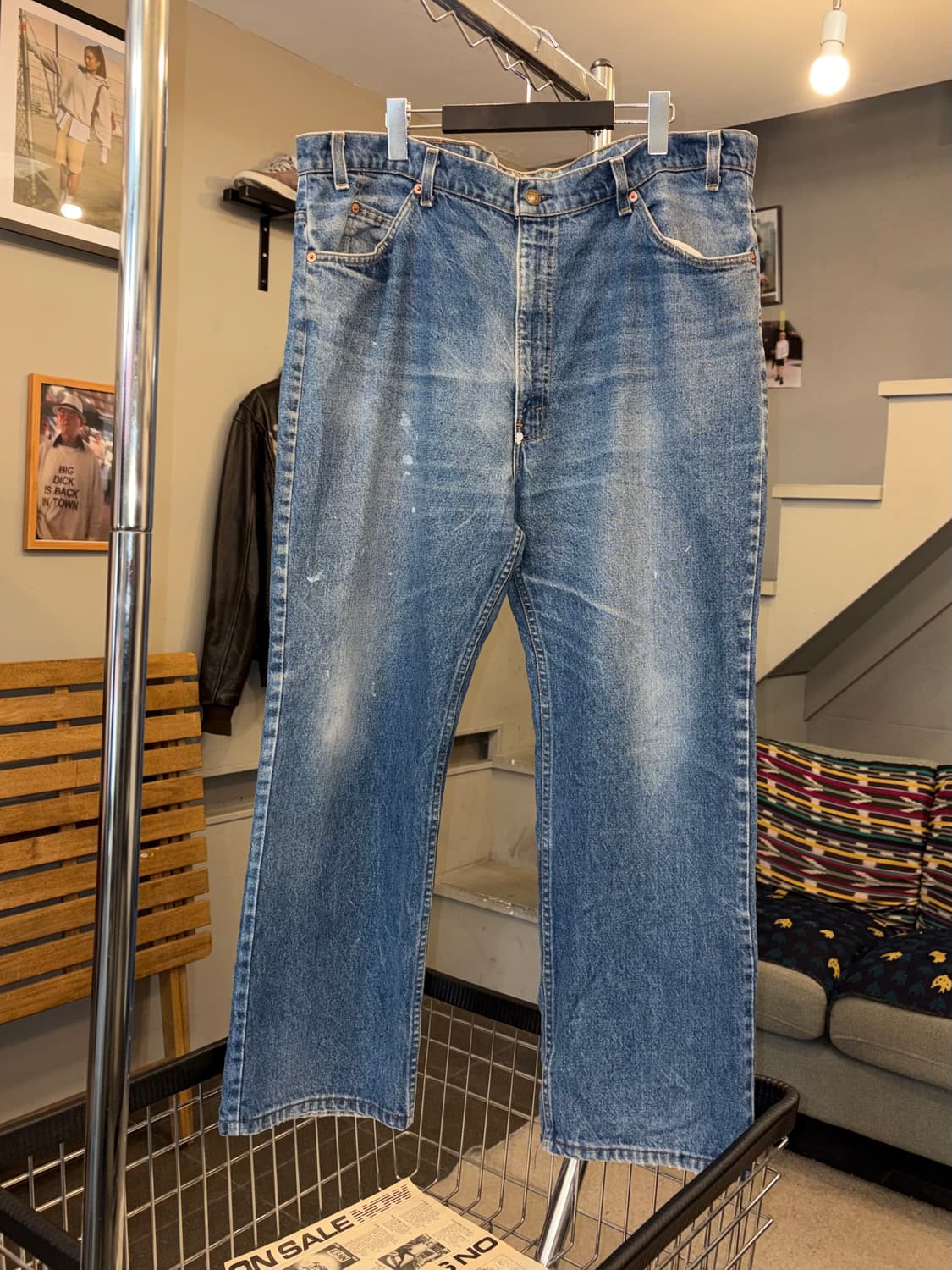 90’s Levi’s 517 USA denim washed pants 상품이미지6