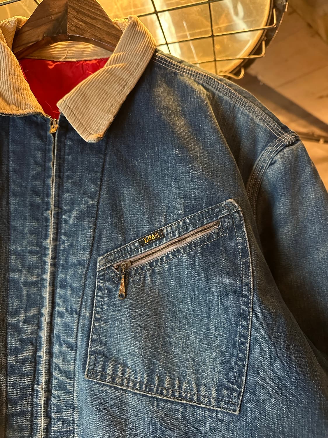 70s USA LEE 빈티지 리 191LB 데님 워크 자켓 상품이미지5