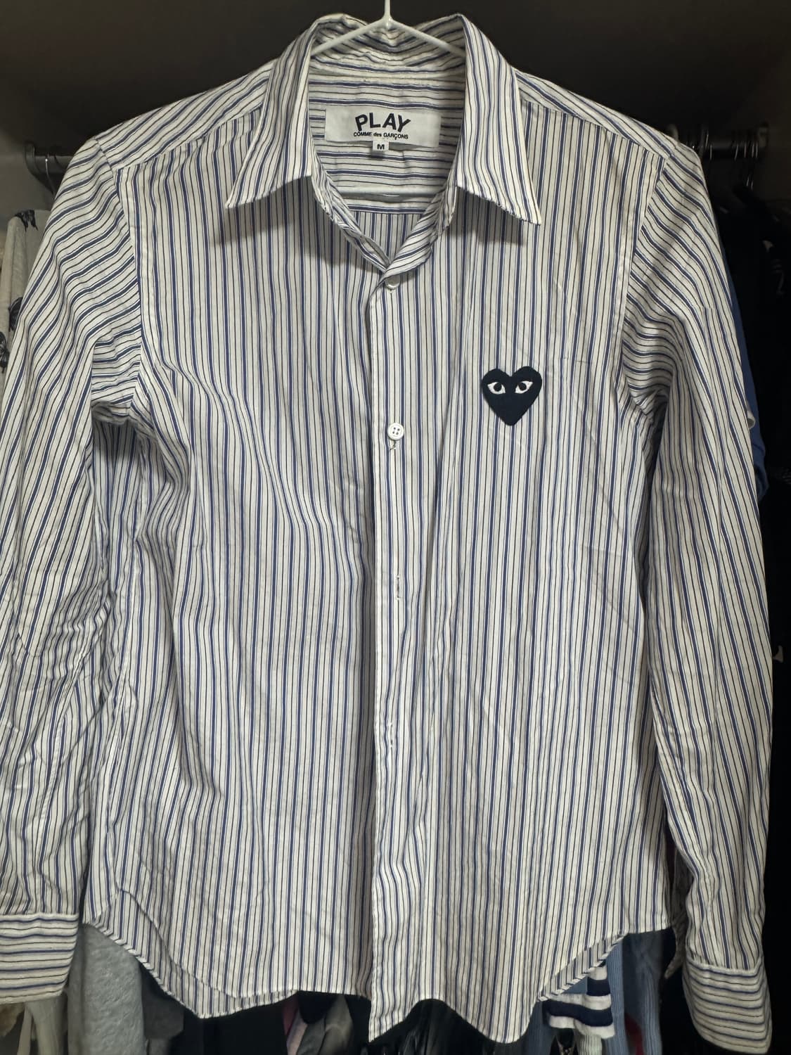 꼼데가르송 스트라이프 셔츠 M 상품이미지1
