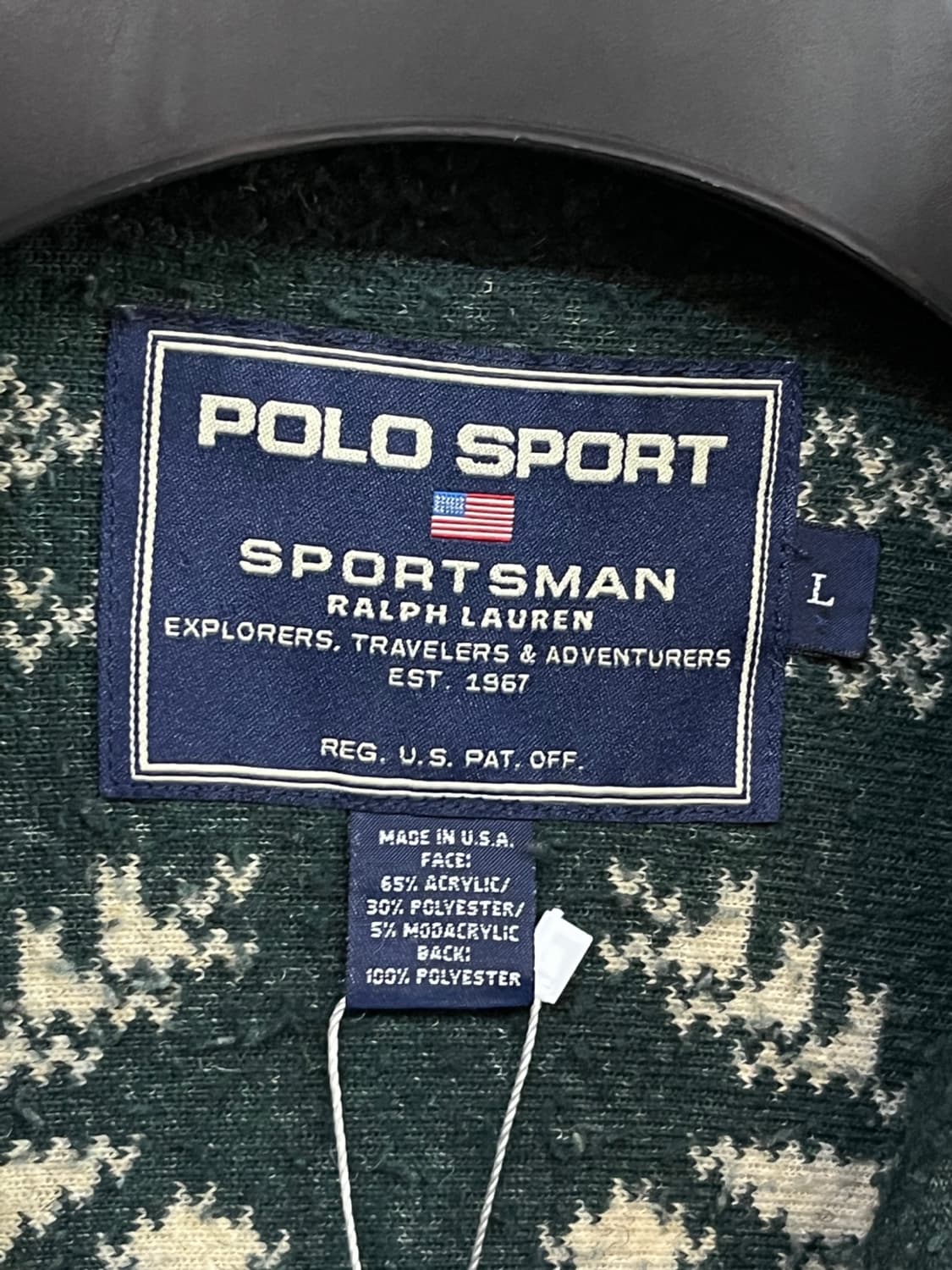 폴로 스포츠 스포츠맨 스노우플레이크 하프 집업 니트 상품이미지4