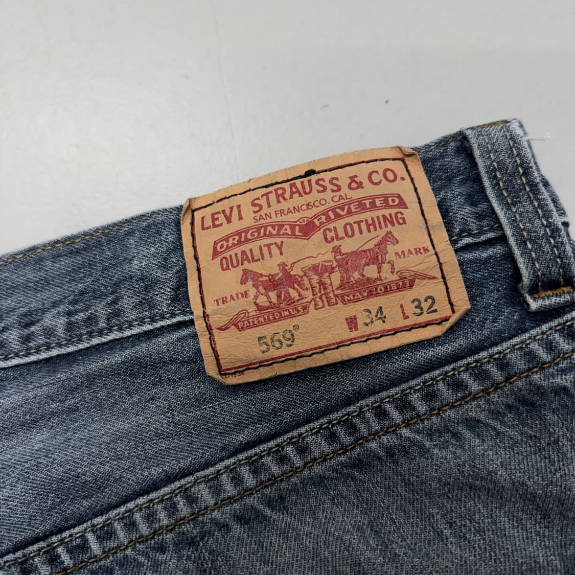 리바이스 569 새깅 워싱 와이드 스케이터 데님팬츠 상품이미지7