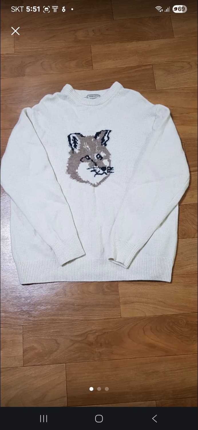 메종키츠네 니트 빅폭스 상품이미지1