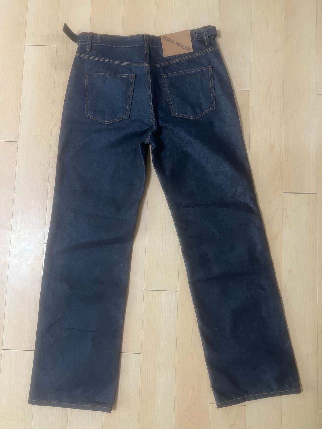 신앤리 오버턴드 포켓 생지 데님 팬츠 인디고 상품이미지6