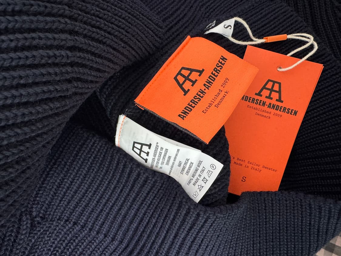 안데르센안데르센 네이비 크루넥 네이비블루 색상 상품이미지5