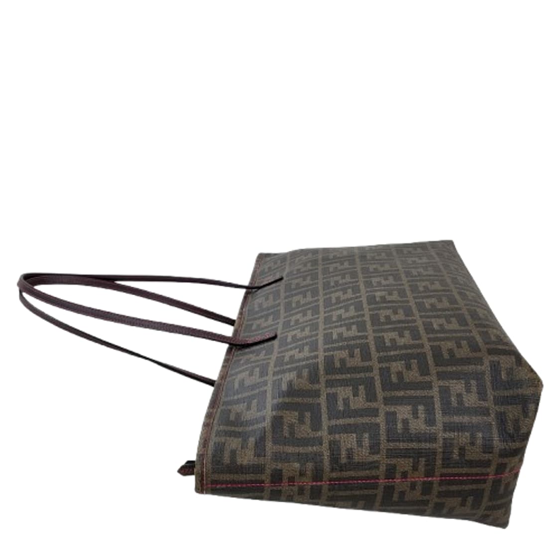 정품 펜디 주카 PVC 타바코브라운 스티치 쇼퍼백 상품이미지5