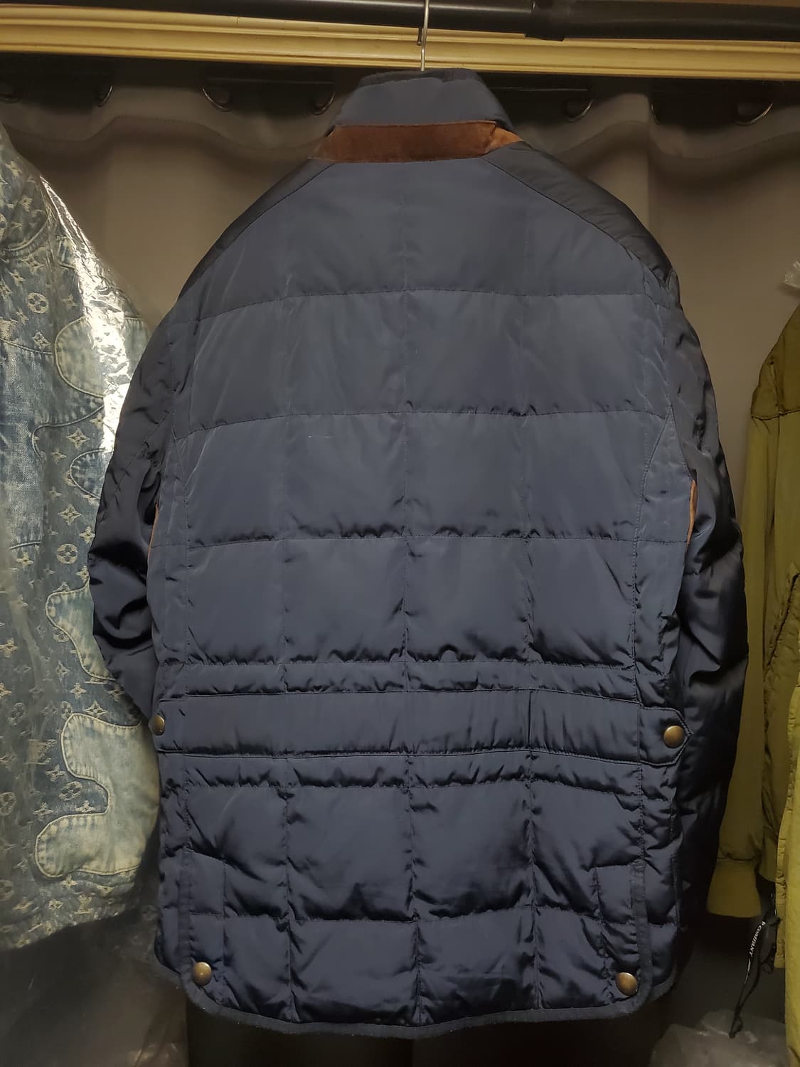 폴로 퀄팅 넥라인 코듀로이 패딩 상품이미지3