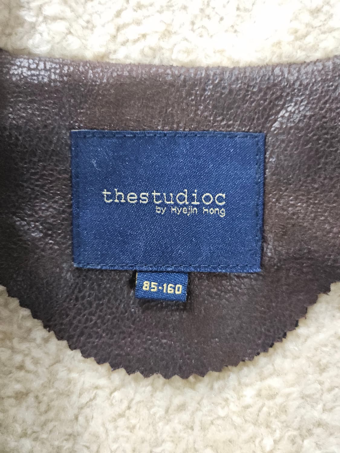 무스탕 조끼 브라운  55 상품이미지4