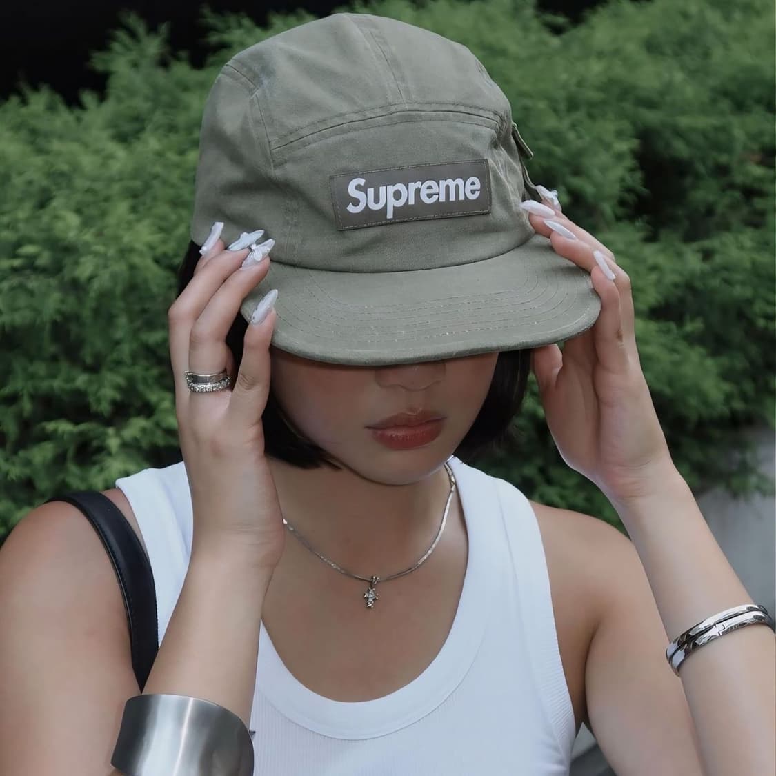 슈프림캠프캡 올리브 카키 상품이미지3