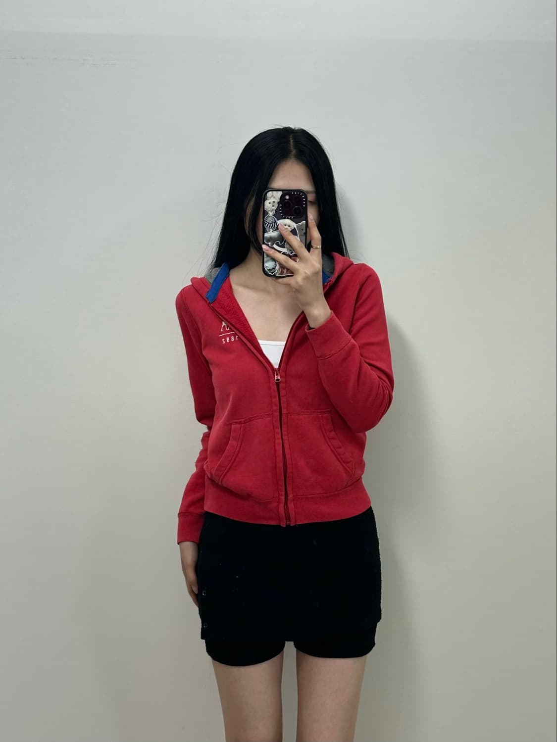 아베크롬비 y2k 와투케 레드 후드집업 상품이미지1
