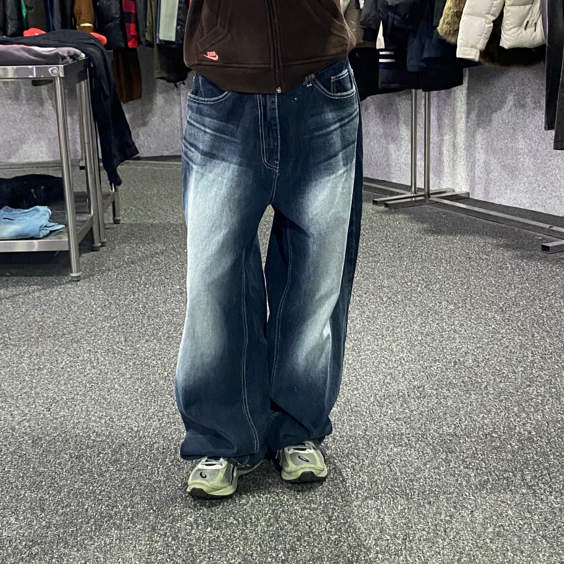 OOTJ 워싱 와이드 데님팬츠 B3149 상품이미지1