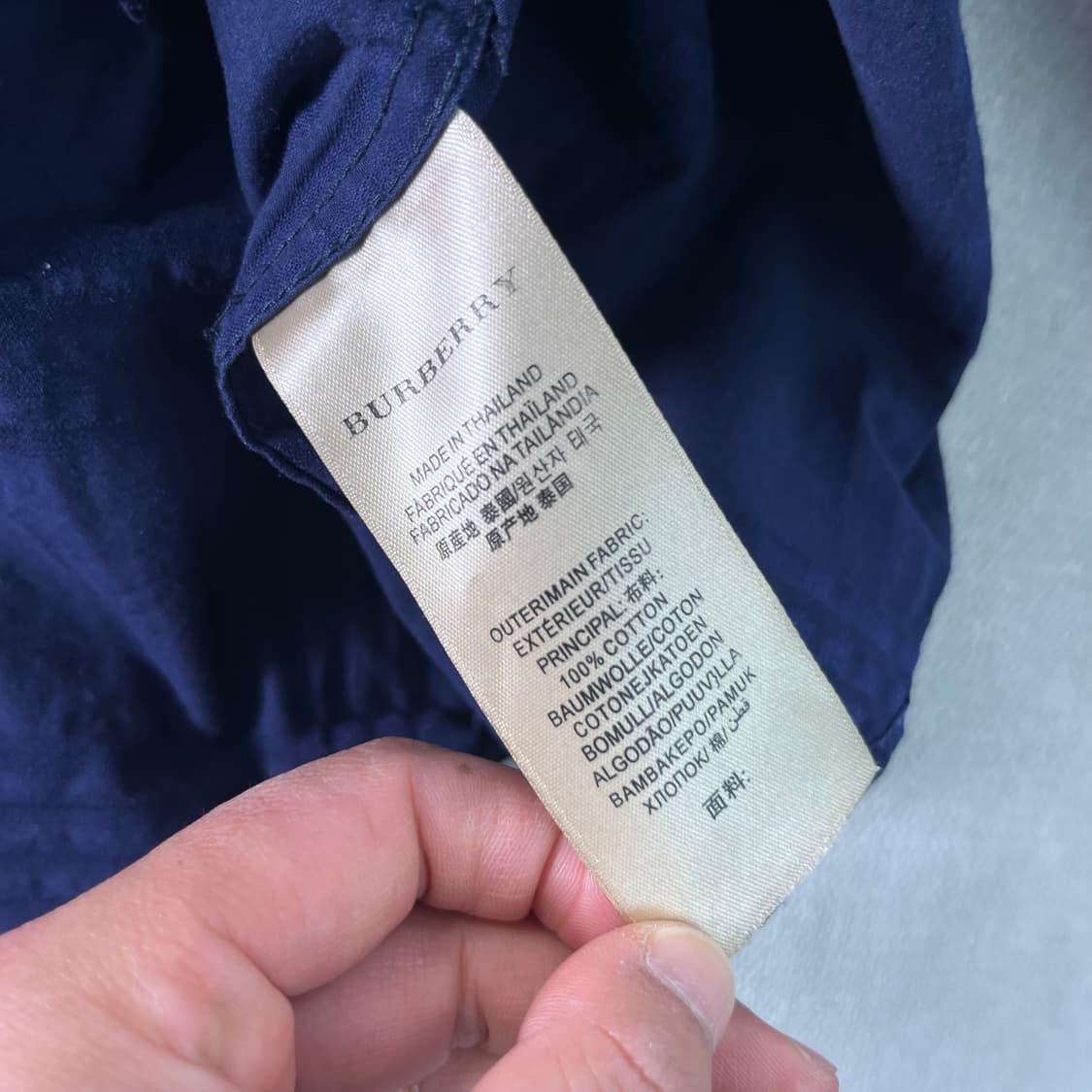 100 버버리 기마로고 체크 패턴 셔츠  상품이미지7