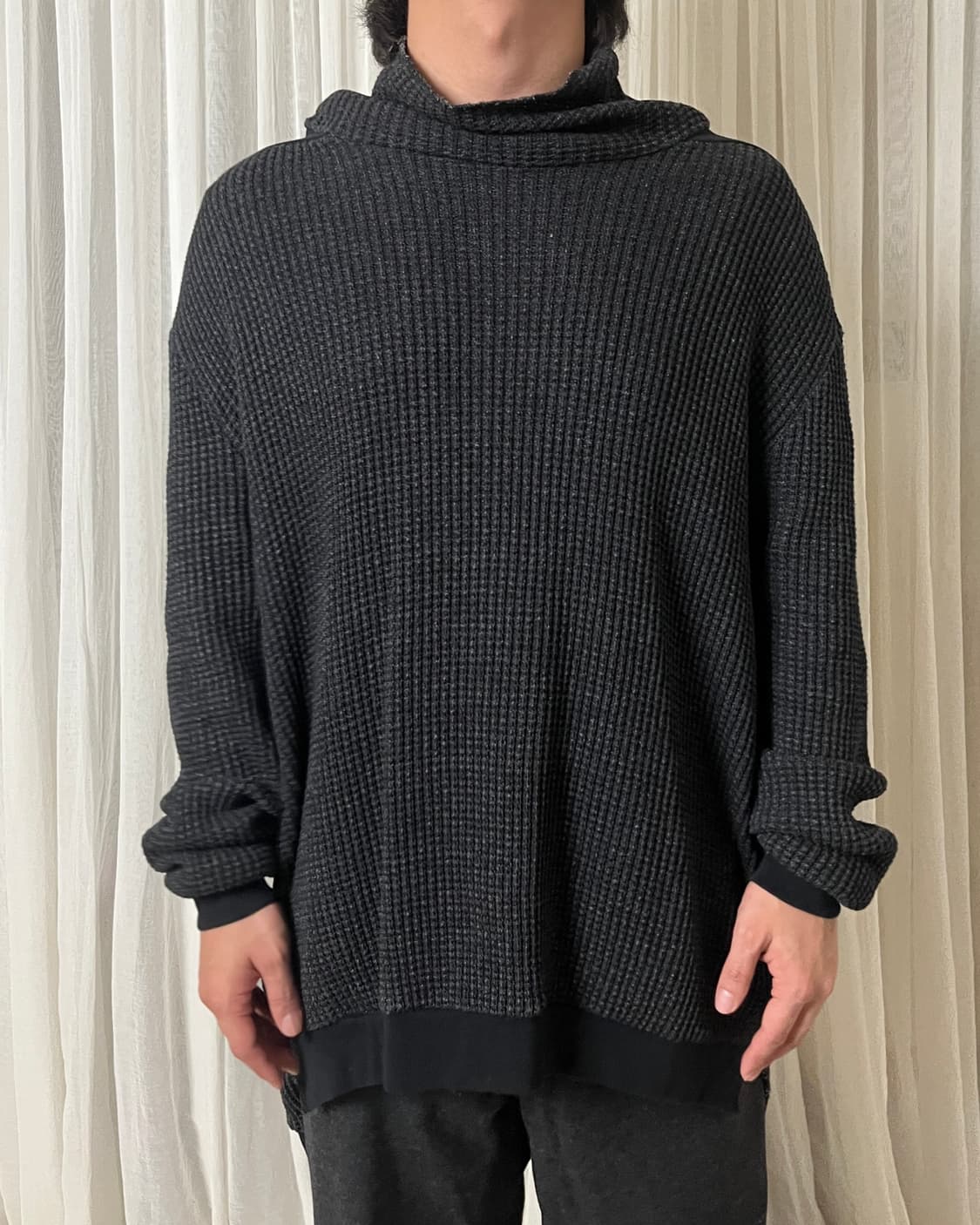 Leh 와플 하이넥 써멀 터틀넥 beatnik turtle sweater 상품이미지8