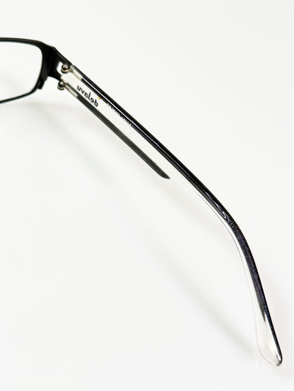 DEJAVU 블랙 메탈 슬림 스퀘어 빈티지 안경 상품이미지6