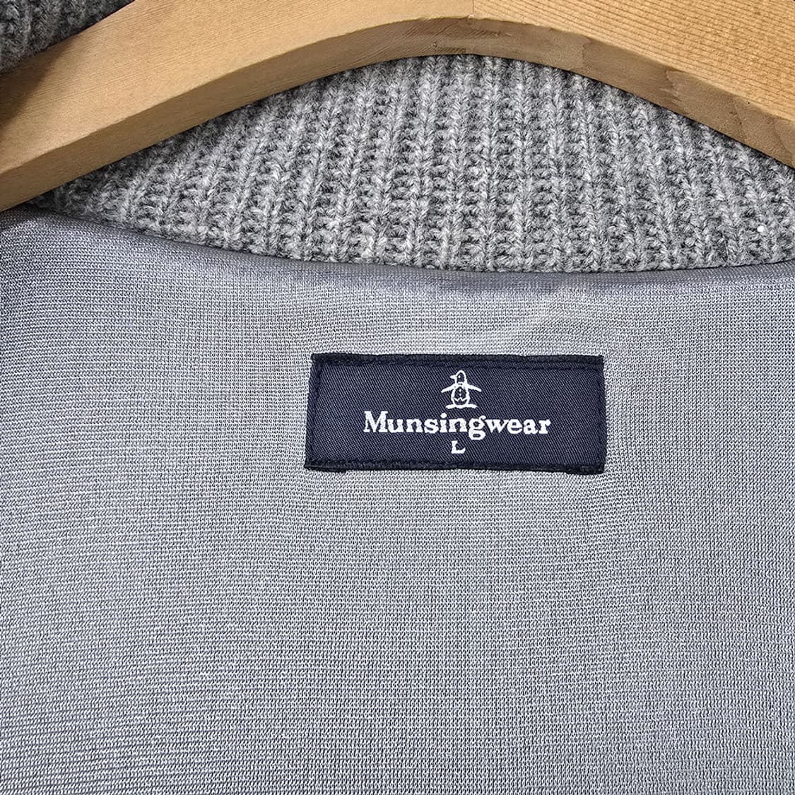 먼싱웨어(Munsingwear) 니트 베스트 아가일 L 상품이미지8