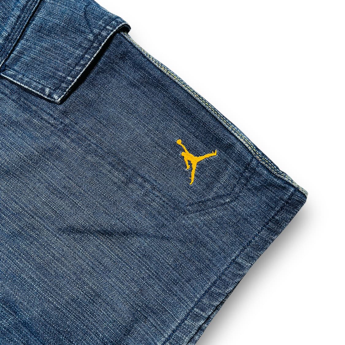 나이키 조던 2008s 올드스쿨 백 자수 데님 하프팬츠 상품이미지3