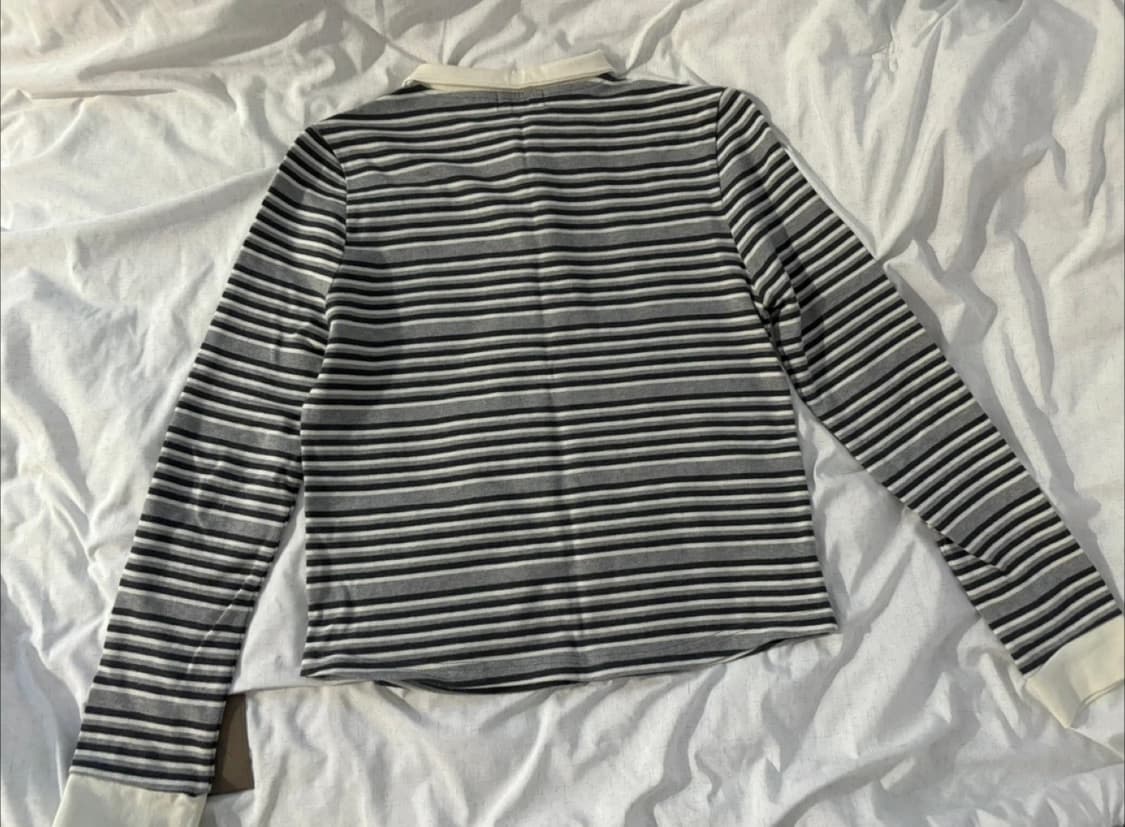 일리고 헨리넥 스트라이프 티 (차콜 그레이) 상품이미지6