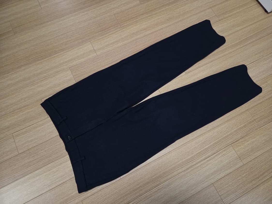 마에스트로 멜란지 울 슬랙스 팬츠 네이비 상품이미지1