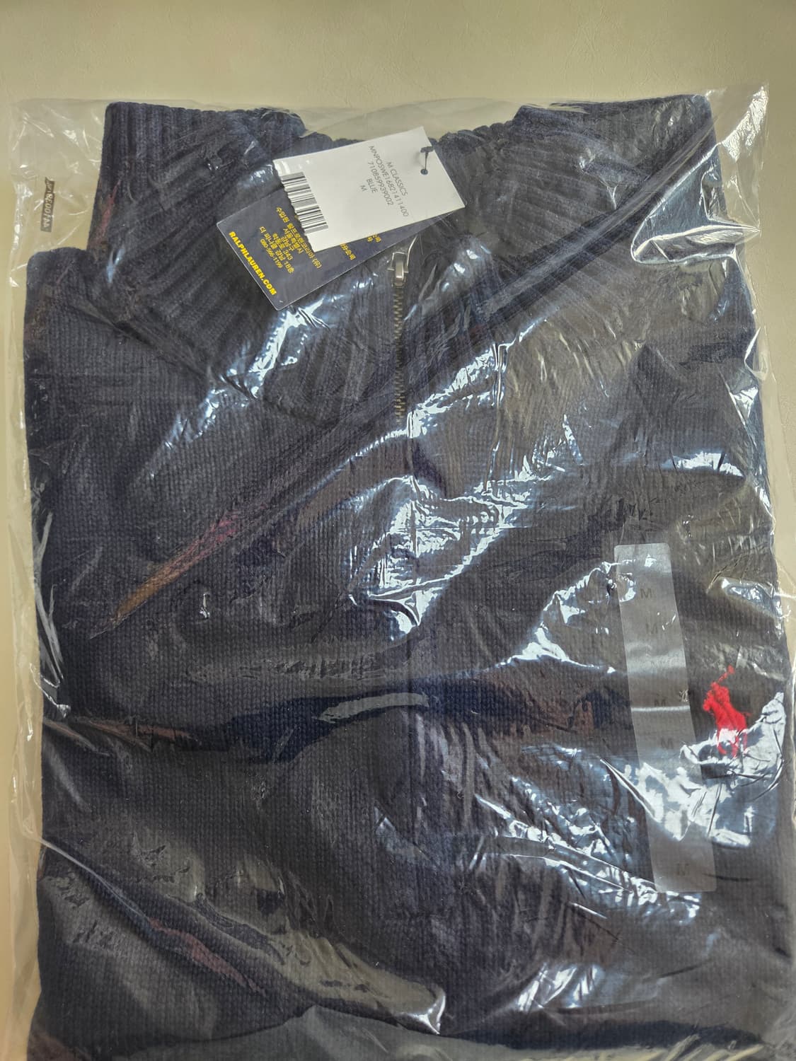 폴로 쿼터집업 스웨터 네이비 L, M 새상품 상품이미지4