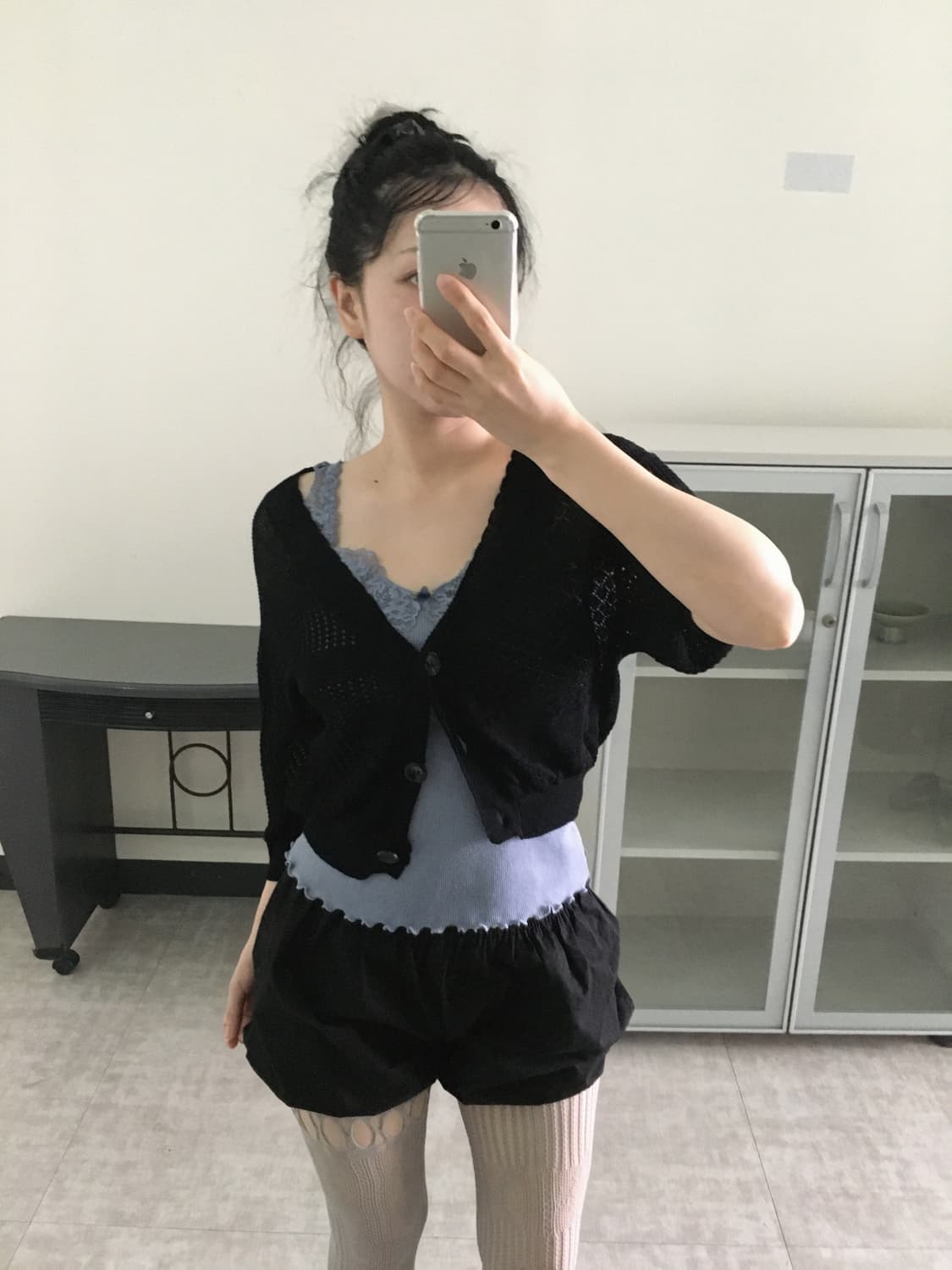 dusty blue lace cami 상품이미지3