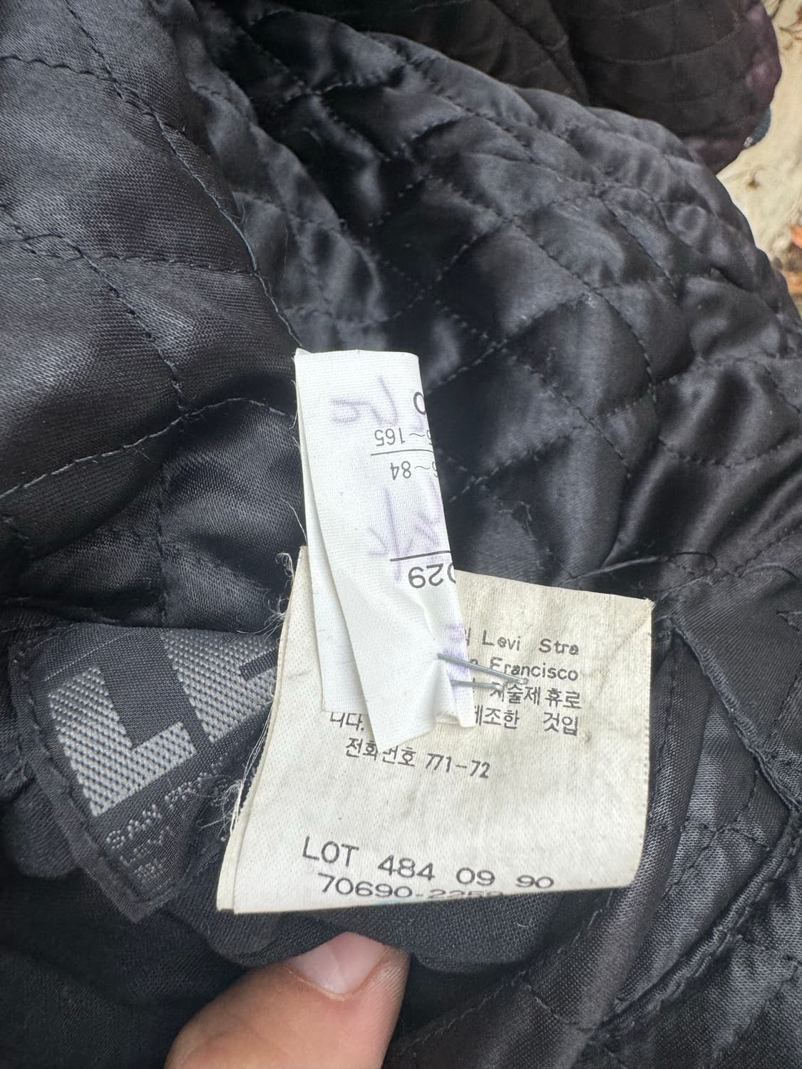 90s 리바이스 140주년 기념 리버시블 양면 소가죽 스카쟌 자켓 상품이미지9