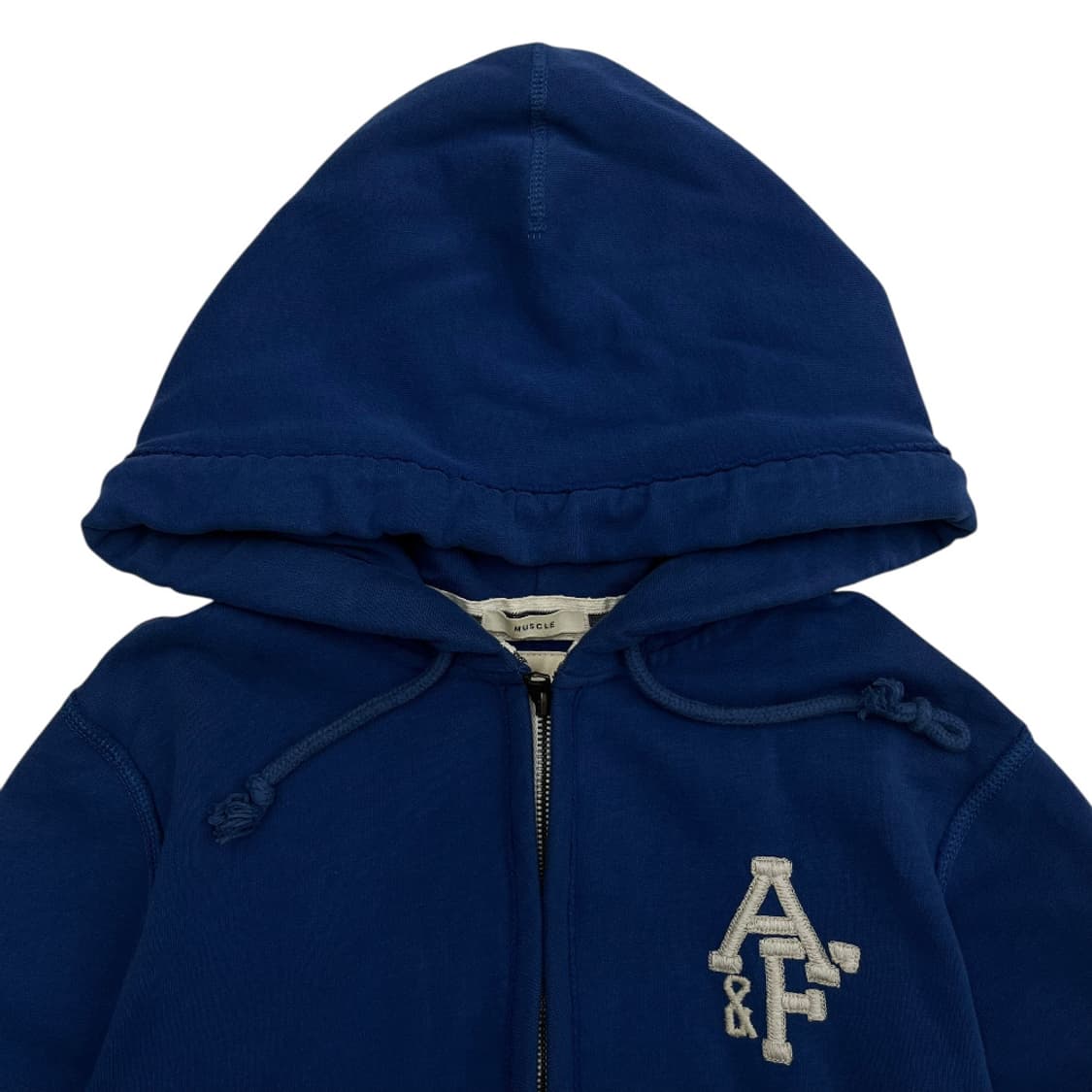 아베크롬비 사이드 패치 블루 후드집업 L 상품이미지5