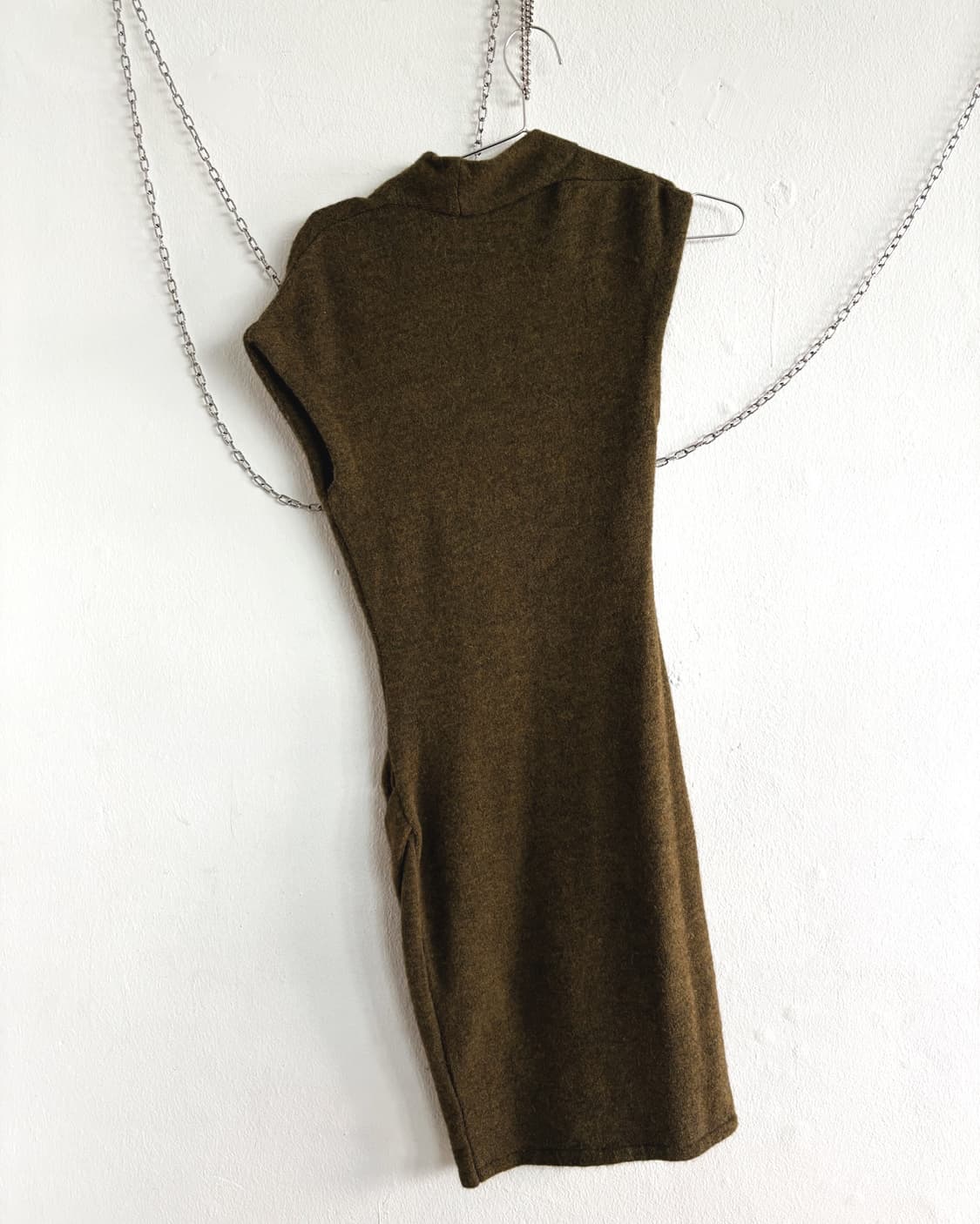 이자벨마랑 asymmetric 드레이프 울 원피스 상품이미지6