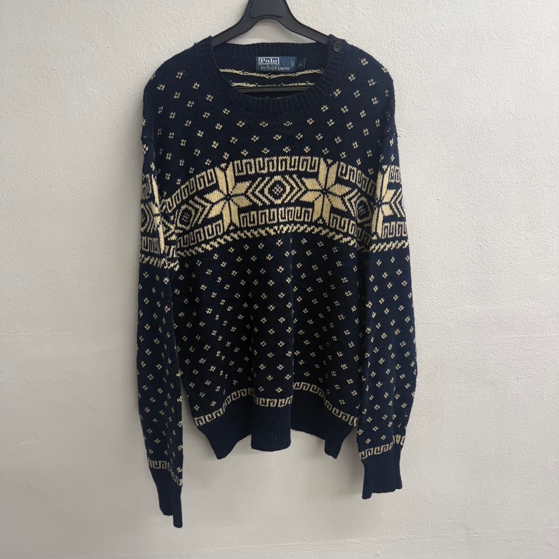 폴로 랄프로렌 노르딕 네이비 니트 M 상품이미지1