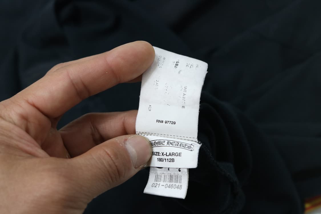 크롬하츠 대거 스트라이프 로고 포켓 반팔 티셔츠 블랙 (XL) 상품이미지9