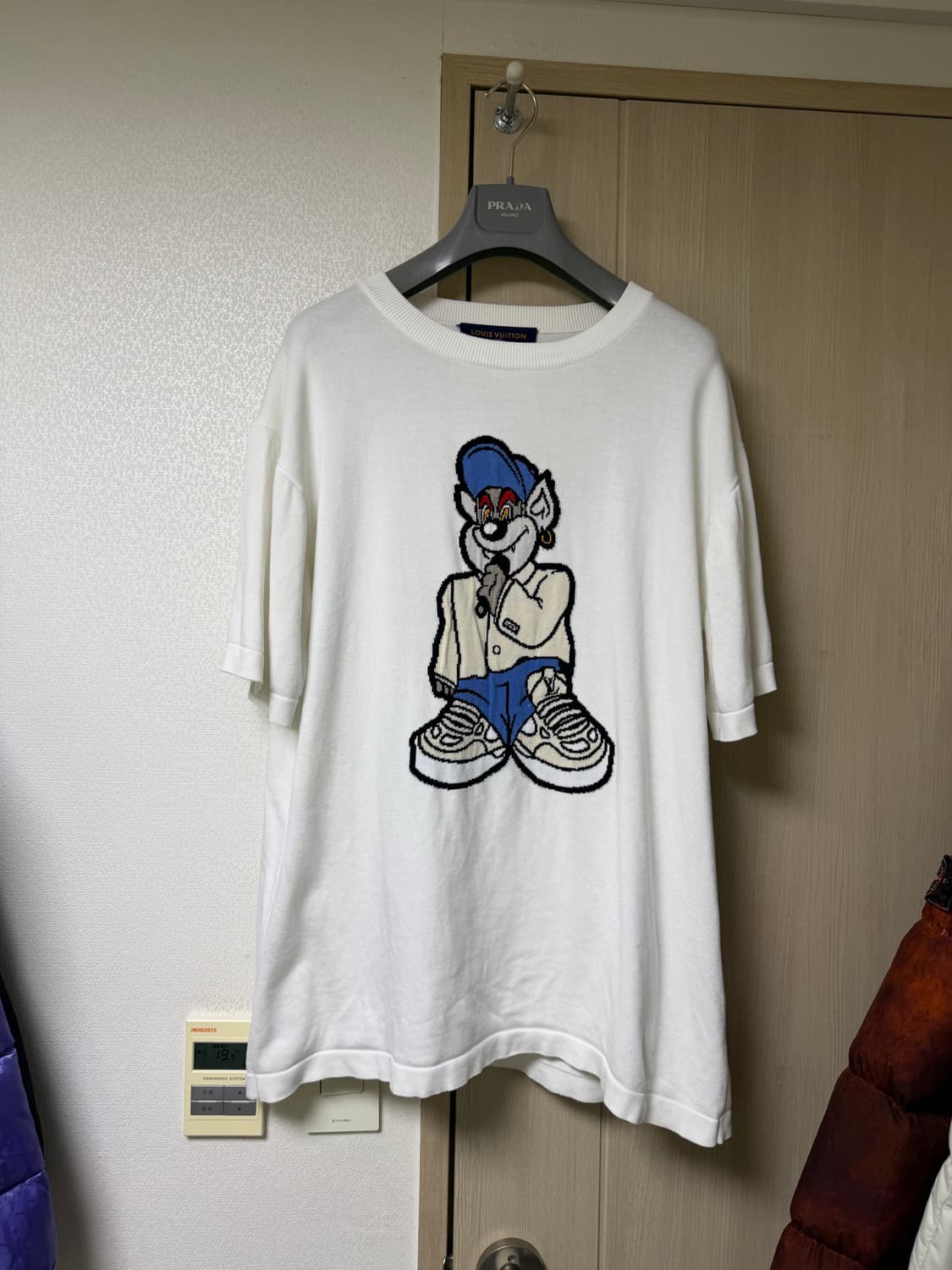 루이비통 인타르시아 코믹카툰 그래픽 오버핏 반팔티셔츠 상품이미지1