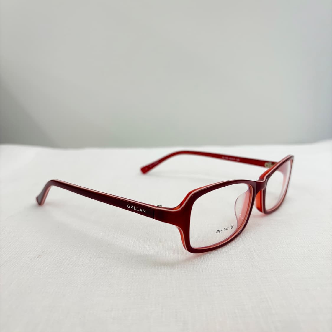 GALLAN 레드 뿔테 빈티지 안경 상품이미지3