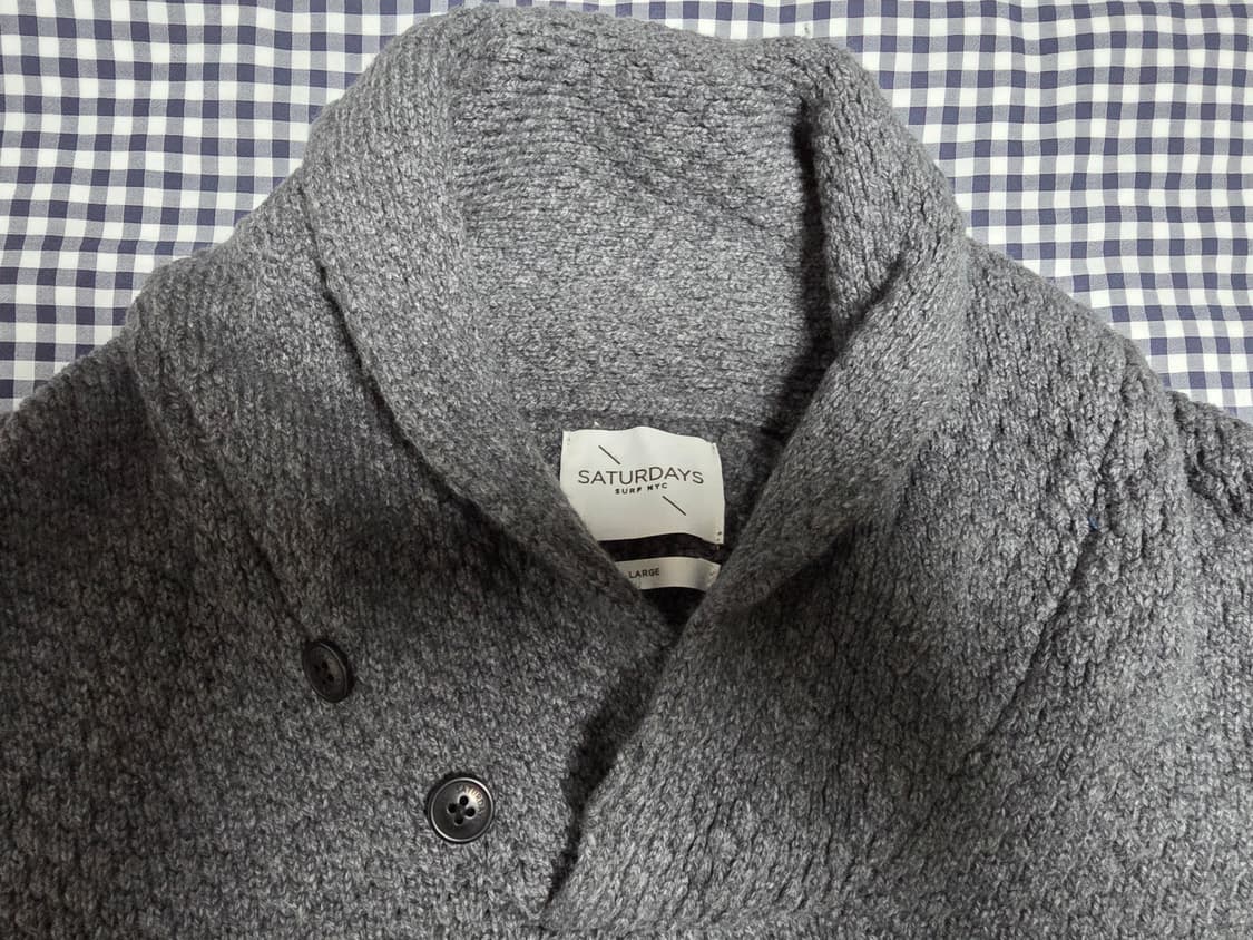 Saturdays 숄카라 니트 L 상품이미지2