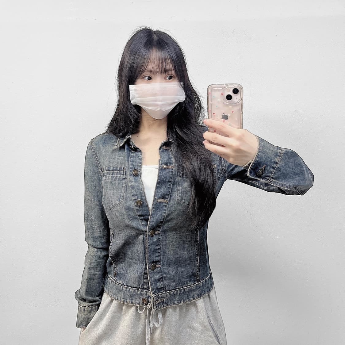 알마니 익스체인지 워시드 데님 자켓 상품이미지1