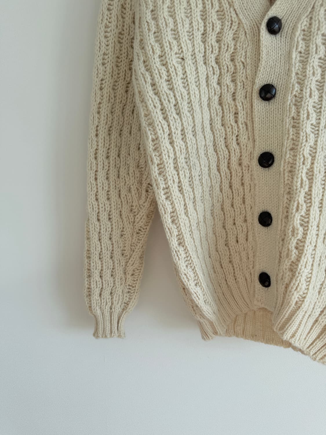 MADE IN IRELAND 헤비울 가디건(울마크) 상품이미지3