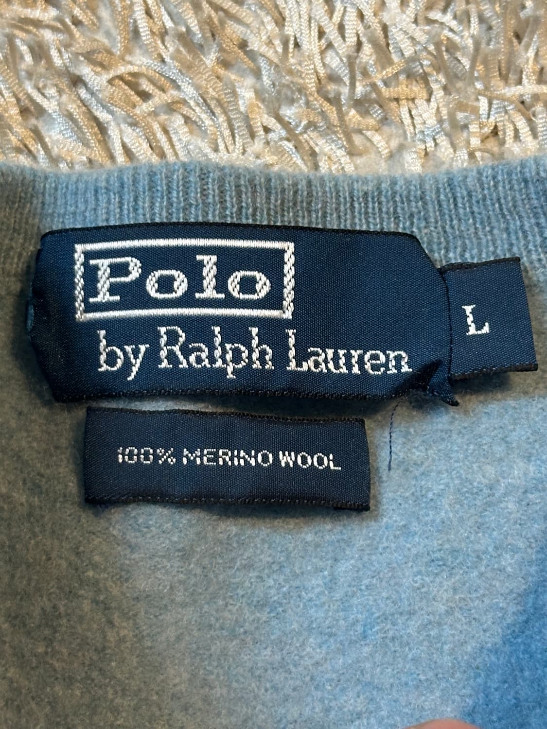 폴로 랄프로렌 메리노울 옐로우포니 라운드넥 니트 상품이미지5