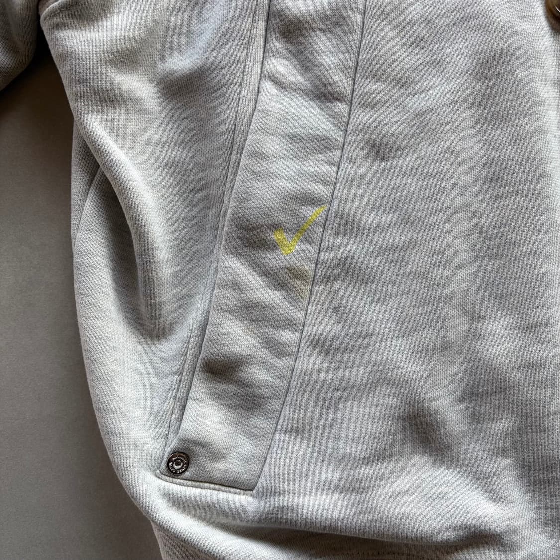 [M]세터 테오 코튼 올 데이 후드 집업 멜란지 아이보리 상품이미지8