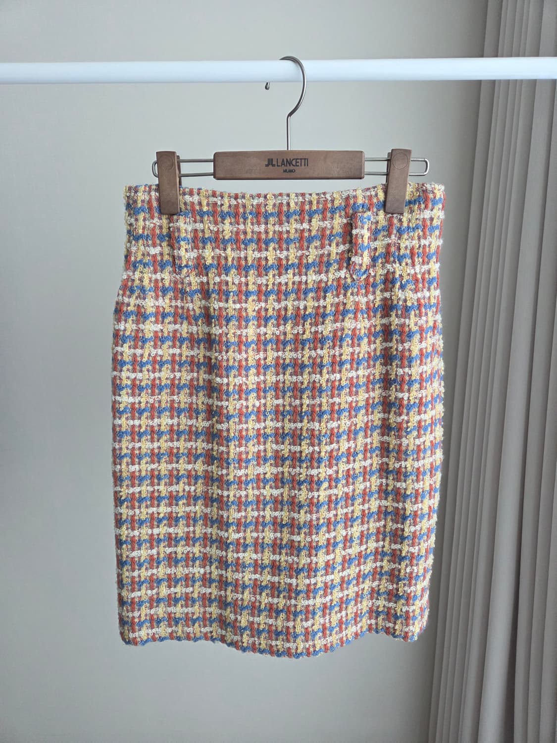 빈티지 부클 트위드 정장 치마 상품이미지1