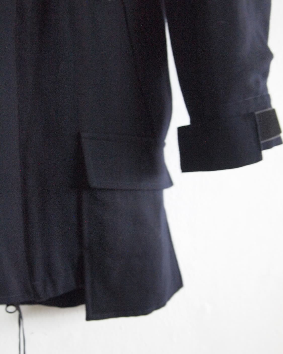 요지야마모토 후드 하이넥 울 코트 상품이미지10