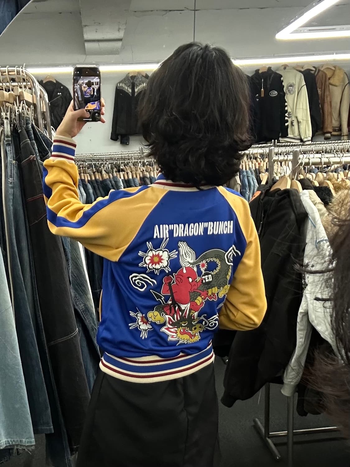 M)테드 컴퍼니 빈티지 프린팅 투톤 져지 상품이미지3