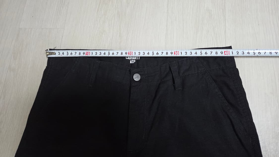 (착샷) 칼하트 wip 레귤러 카고 팬츠 블랙  상품이미지7
