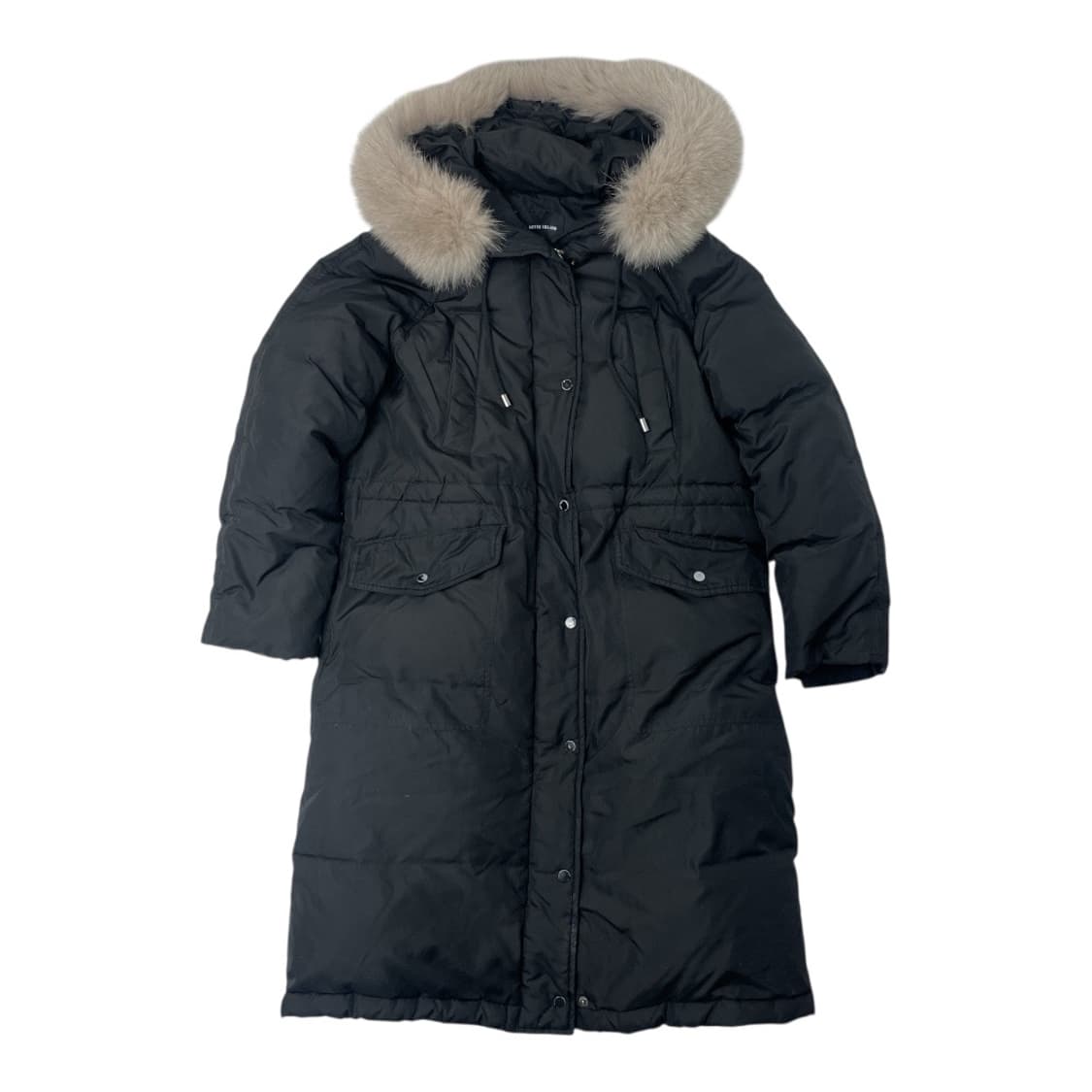 [중고] 플라스틱아일랜드 폭스퍼 후드 덕다운 롱패딩 S 상품이미지1