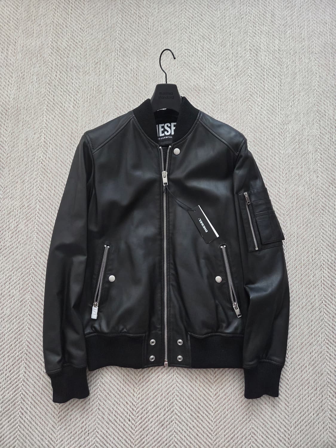 [새상품/L]디젤 ABBOTT 램스킨 레더 자켓 상품이미지3