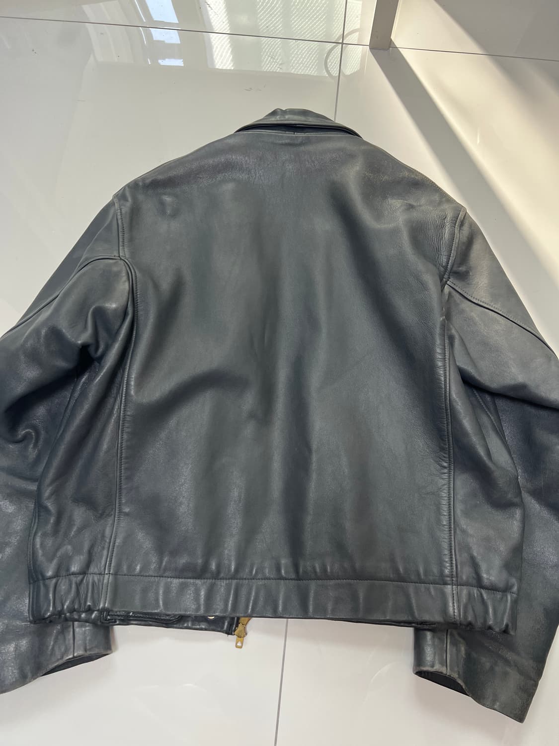 80s 프랑스 공군 파일럿 레더 자켓 오리지널 상품이미지5