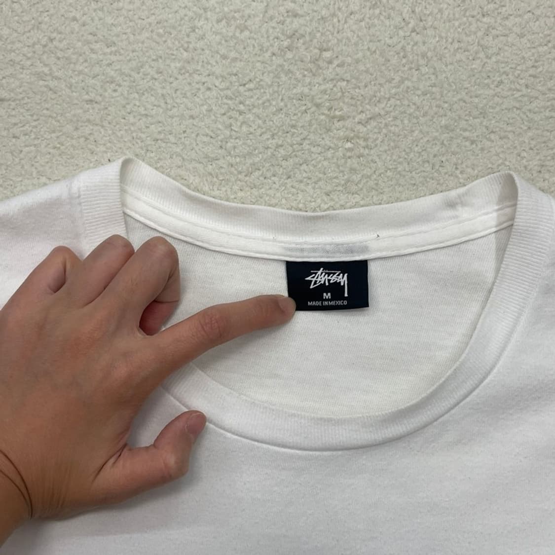 STUSSY 에잇볼 반팔티셔츠 화이트 M 상품이미지4