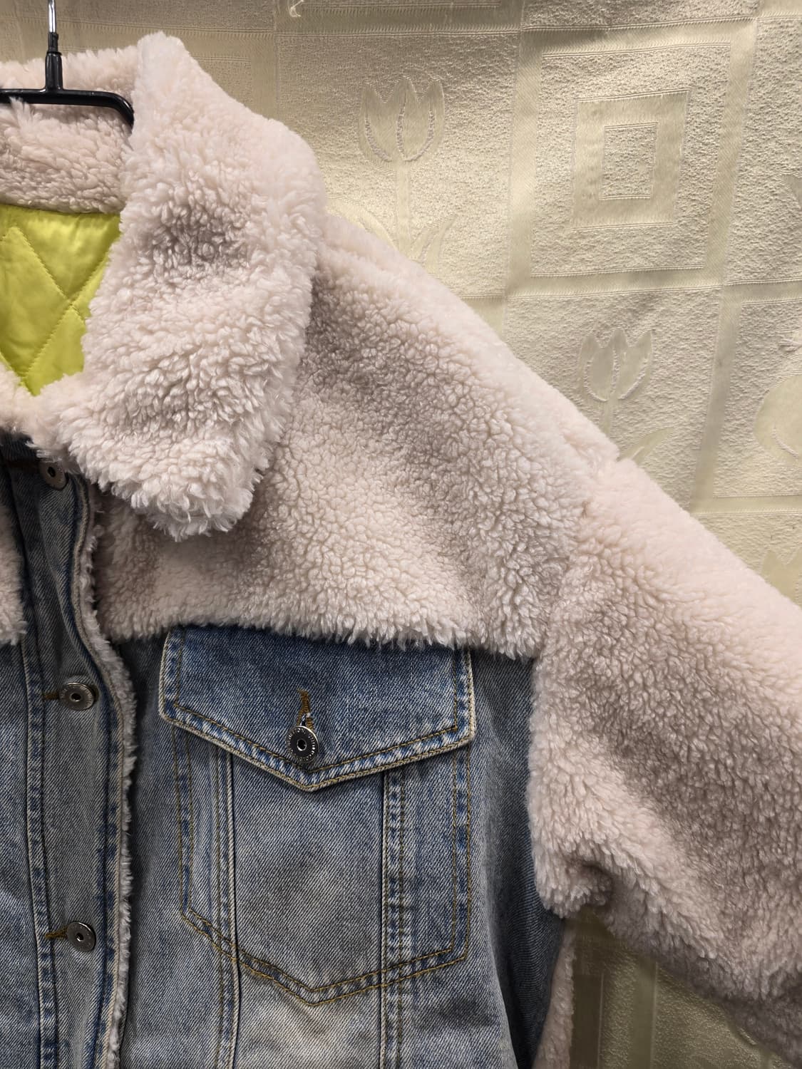 거의새거) 베네통 뽀글이 패딩 청자켓 90(55~66) 상품이미지4