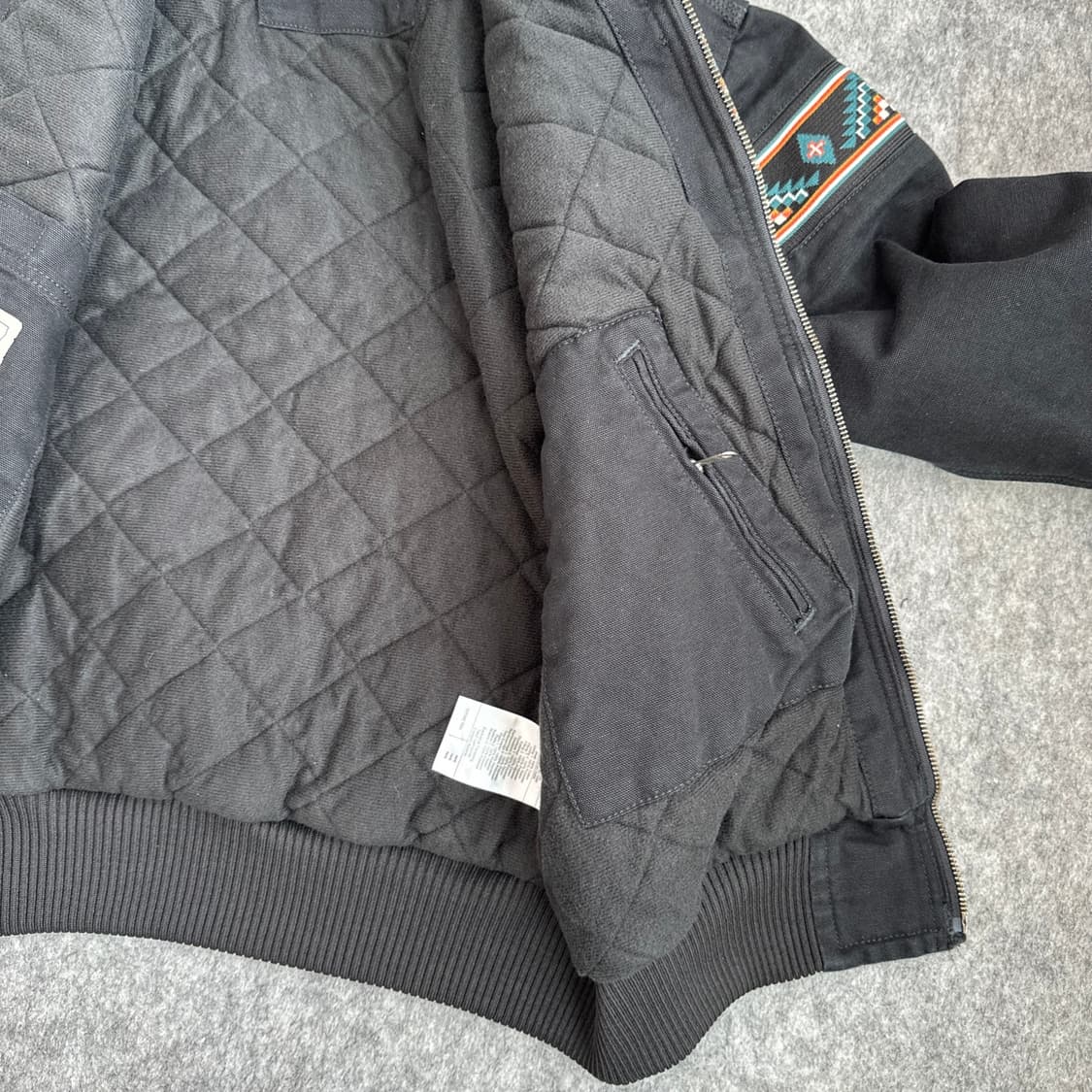 S 칼하트 블랙 몬타나 루즈핏 아즈텍 덕 액티브 자켓  상품이미지7