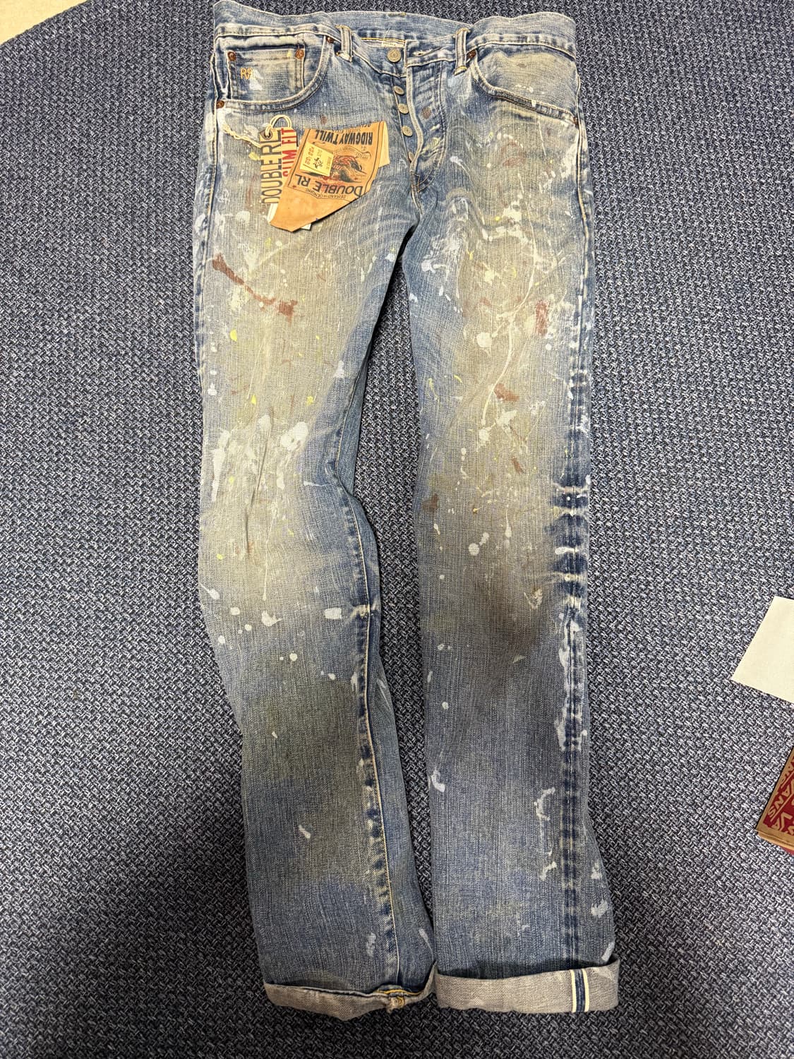 [33] 더블알엘 슬림 셀비지 페인티드 워싱진 상품이미지1