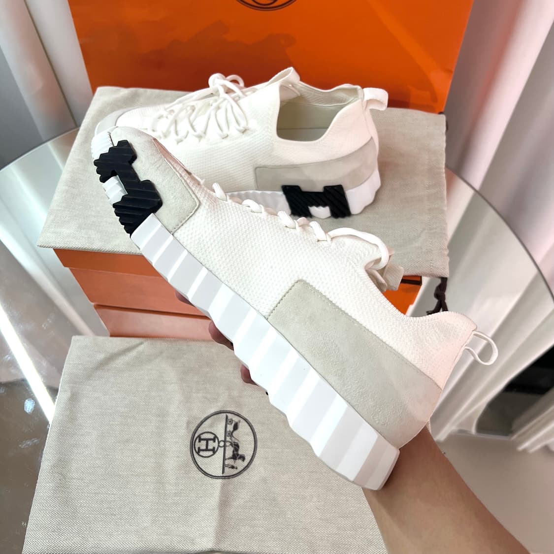 [풀구성/41사이즈] 에르메스 리프트 슬립온 스니커즈 바운싱 상품이미지3