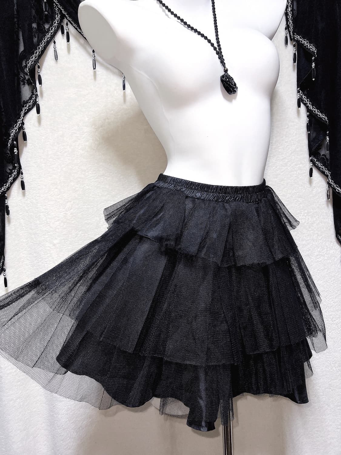 바디라인 고스펑크 고딕 로리타 튜튜 캉캉 샤스커트 서브컬쳐 지하돌 양지뢰 상품이미지3