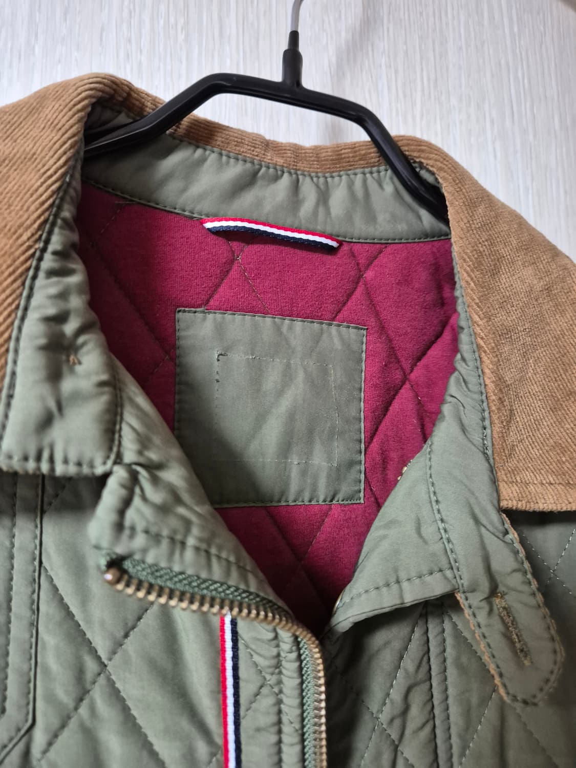 라코스테 퀄팅 자켓 누빔 자켓 코듀로이카라 자켓 95 상품이미지5